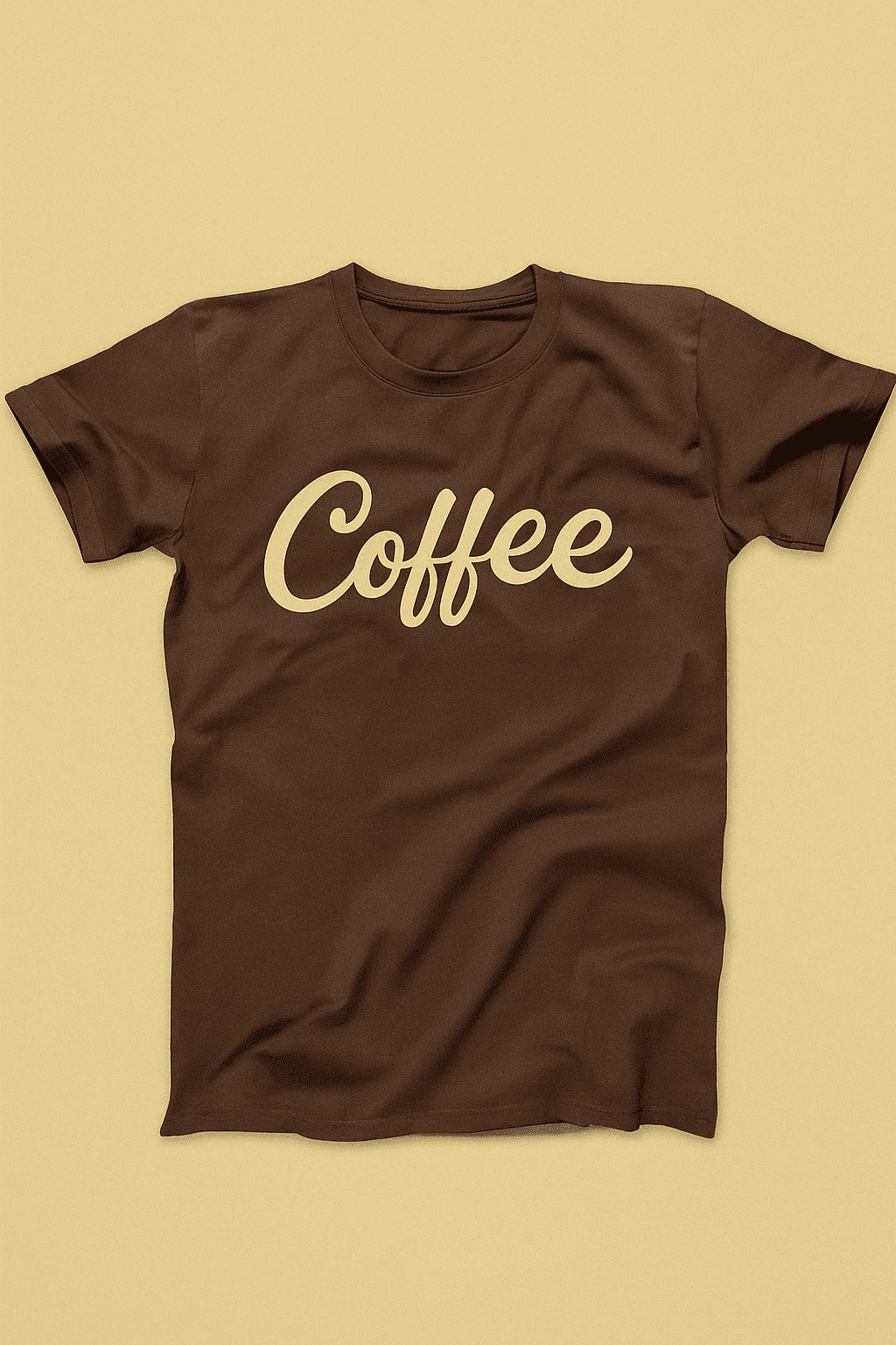 Coffee Printed Brown T-shirt