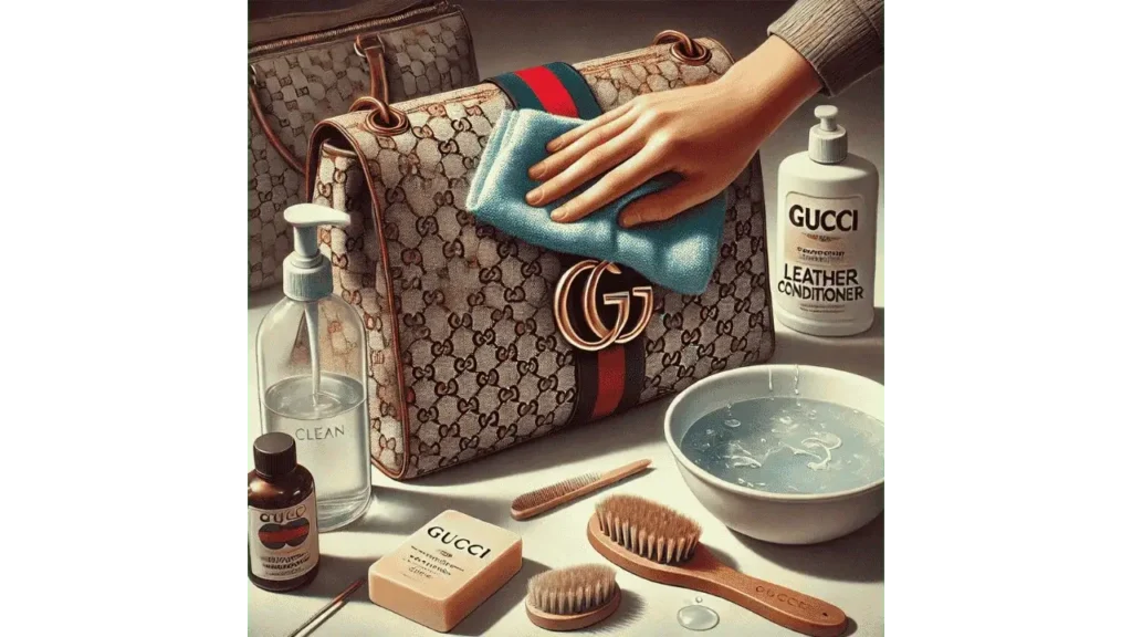 how to clean gucci leather bag