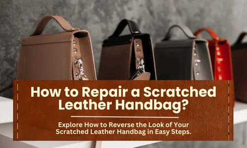 how to repair scratched leather handbag