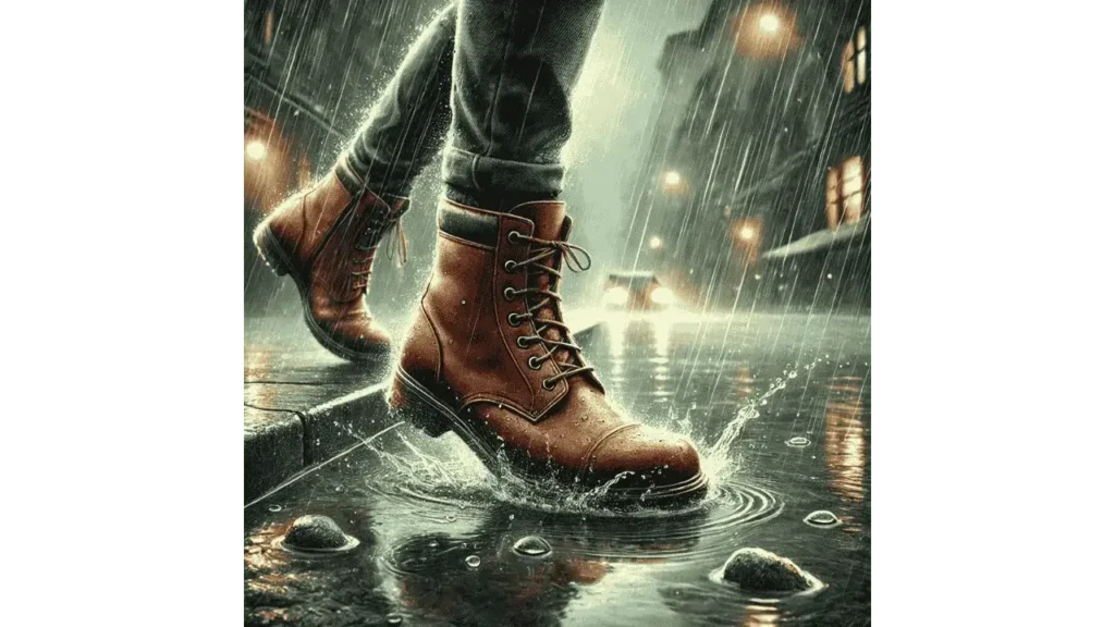 can leather boots be worn in the rain
