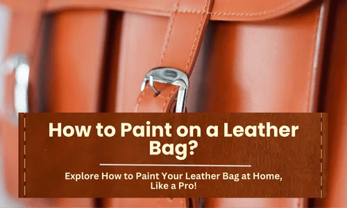 how to paint on leather bag
