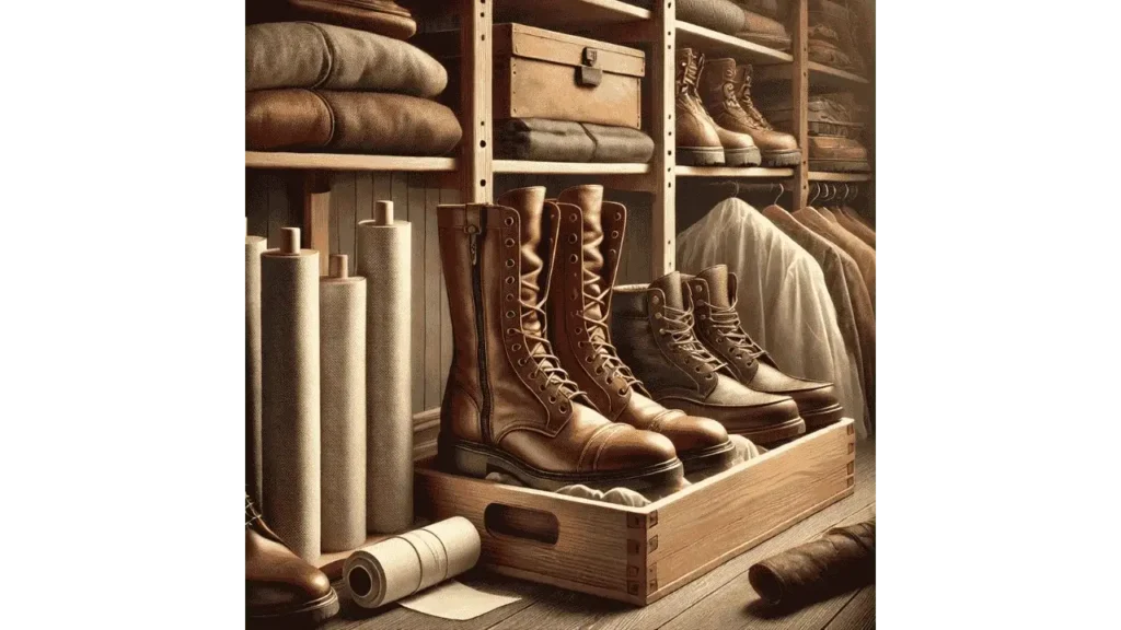 how to store leather boots