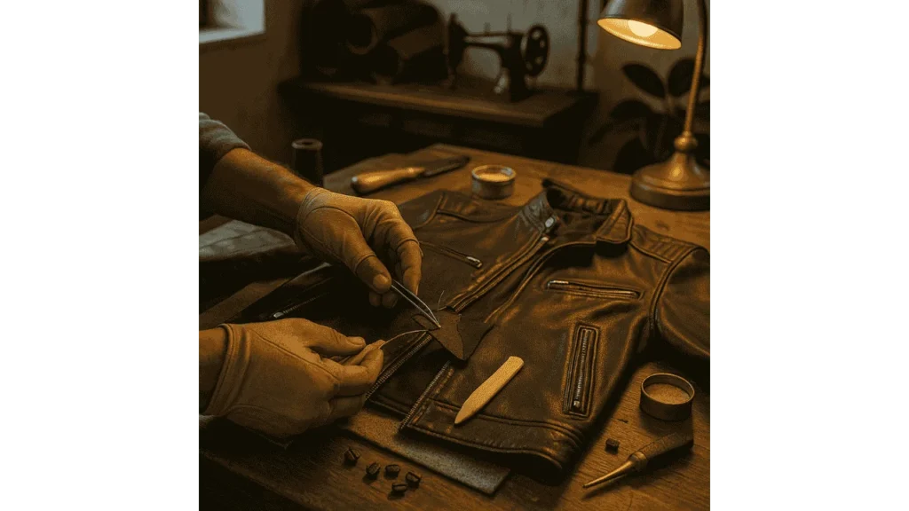 How to Fix a Torn Leather Jacket.