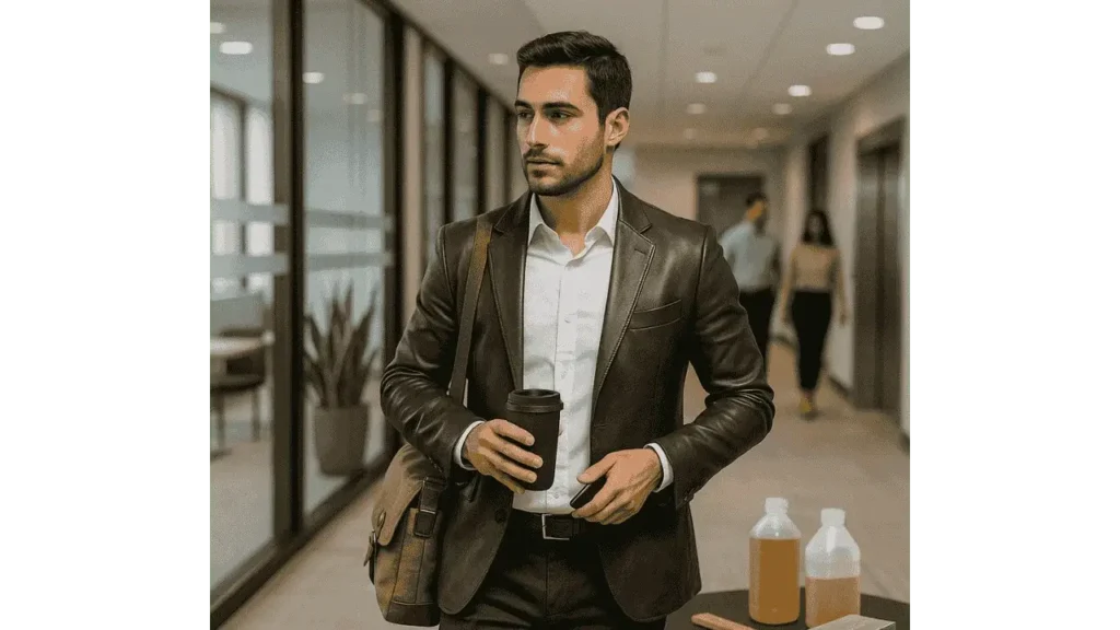 is a leather jacket business casual.