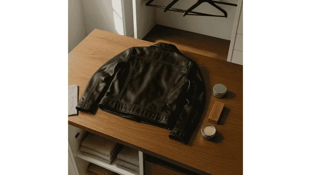 How to Fold a Leather Jacket.